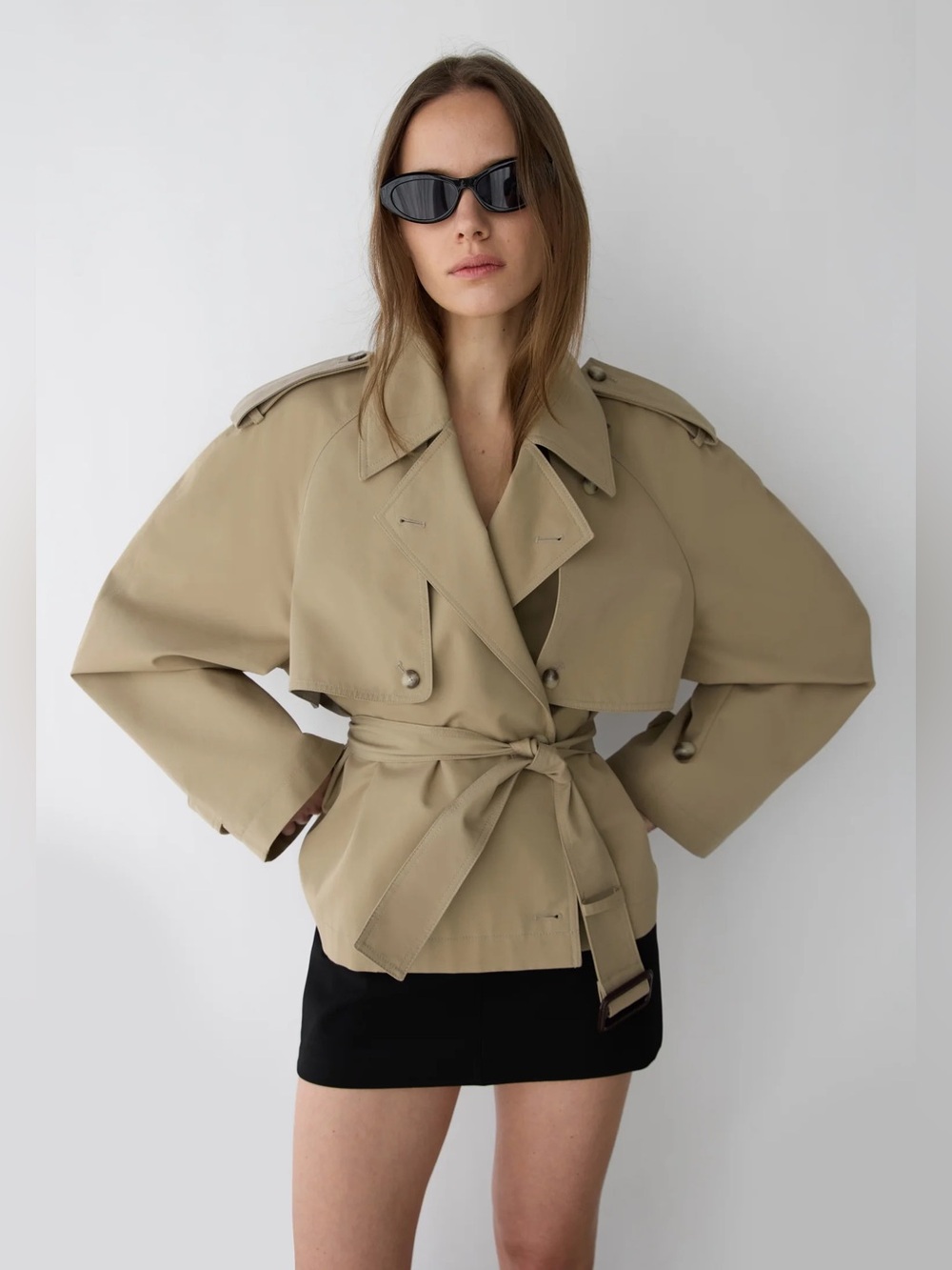 NWT OAK + FORT SHORT BELTED TRENCH COAT
Light Kelp / Small